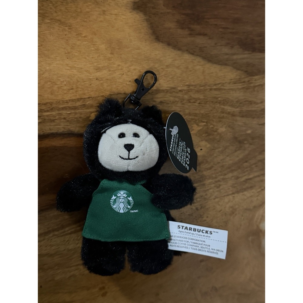 Starbucks Black Cat Bearista Keychain LIMITED EDITION SHIPS TODAY New With Tags